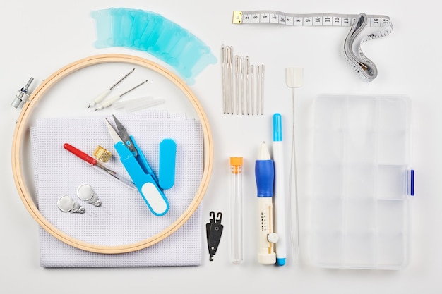 Embroidery kit and tools